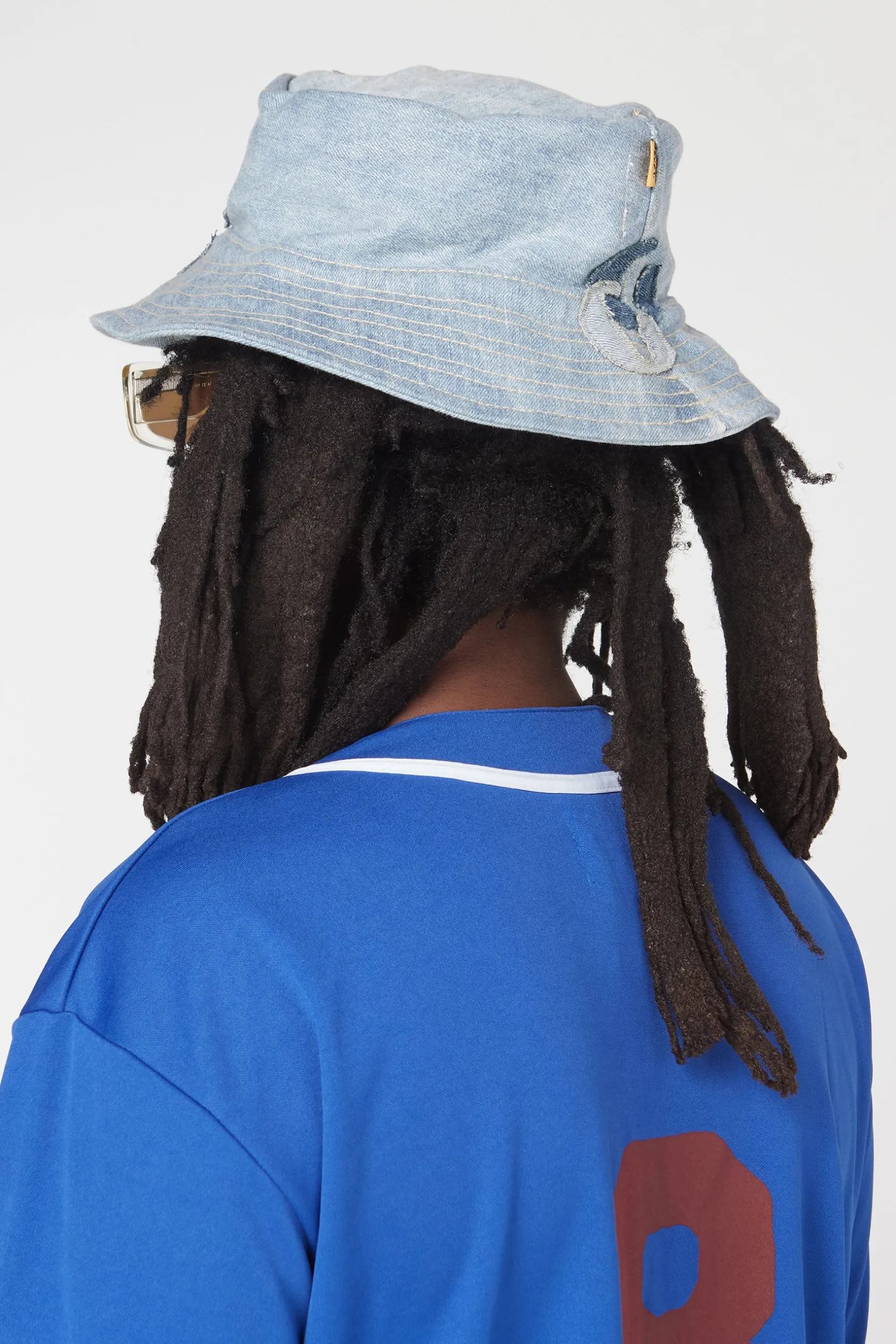 G PATCH DENIM BUCKET HAT