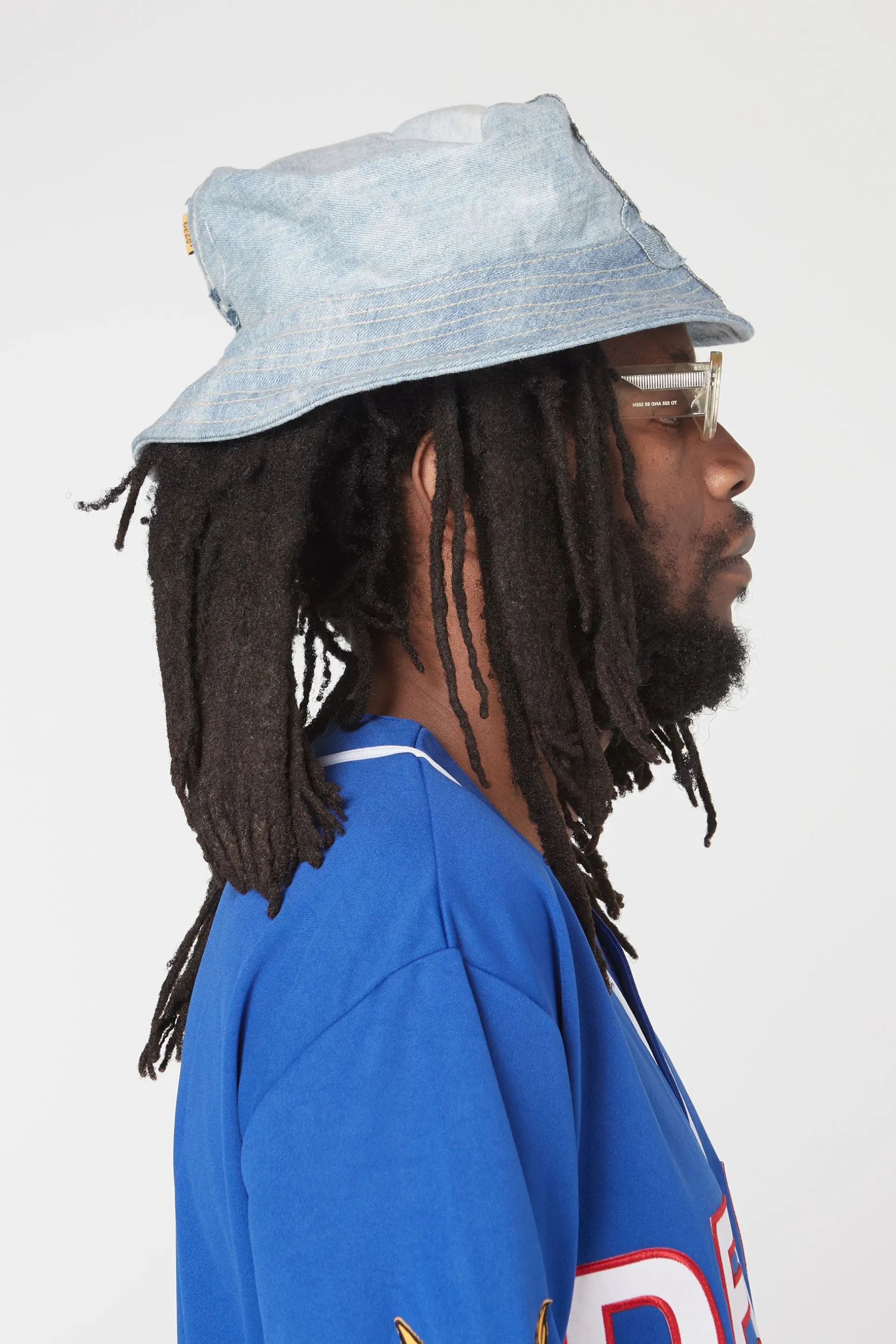 G PATCH DENIM BUCKET HAT