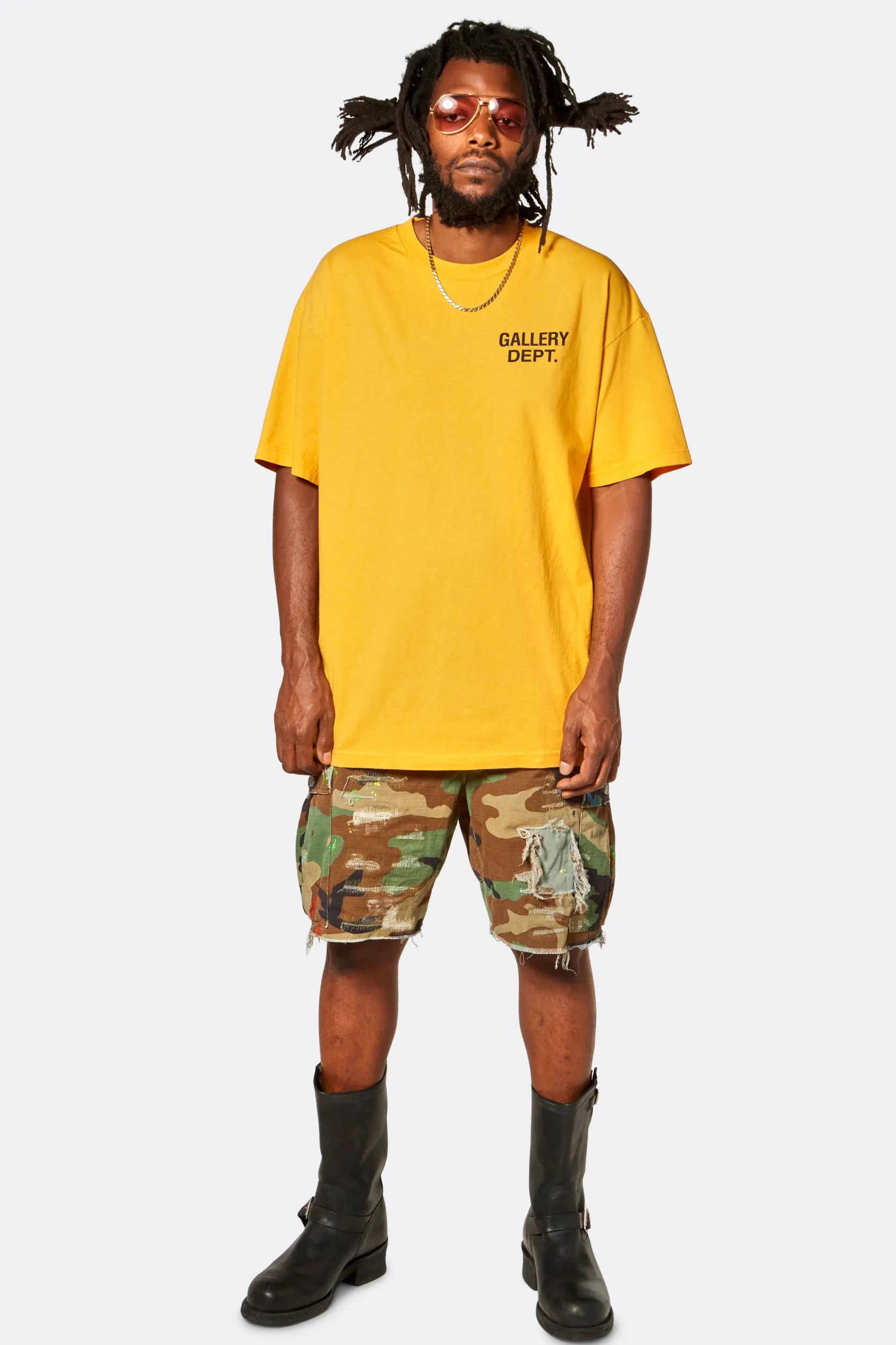 G PATCH WOODLAND CAMO CARGO SHORTS