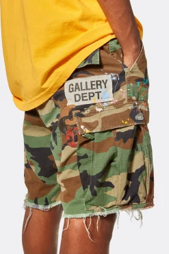 G PATCH WOODLAND CAMO CARGO SHORTS