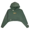 WOMEN'S CROPPED PAINTED LOGO HOODIE